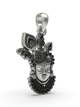 Shrinathji Face Sterling Silver Pendant