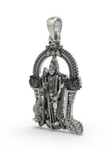 Lord Murugan Kartikeya Sterling Silver Pendant