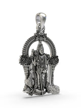 Lord Murugan Kartikeya Sterling Silver Pendant