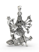 Goddess Kali Sterling Silver Pendant