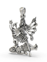 Goddess Kali Sterling Silver Pendant