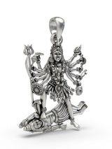 Goddess Kali Sterling Silver Pendant