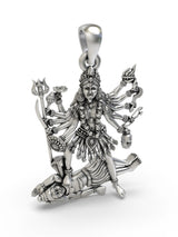 Goddess Kali Sterling Silver Pendant
