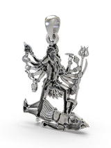 Goddess Kali Sterling Silver Pendant