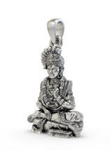 Swaminarayan Deity Sterling Silver Pendant