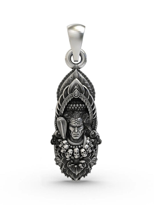 Mahadev Lord Shiva Sterling Silver Pendant