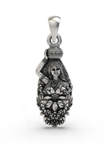 Radha Rani with Matki Sterling Silver Pendant