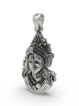 Ardhanarishvara Shiva Shakti Sterling Silver Pendant