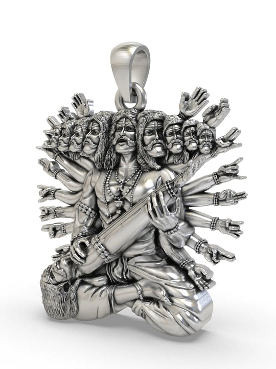 Dashanan Ravana Sterling Silver Pendant