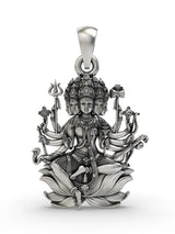 Panchmukhi Lord Shiva Sterling Silver Pendant