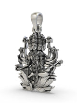 Panchmukhi Lord Shiva Sterling Silver Pendant