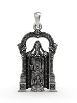 Tirupati Balaji and Goddess Lakshmi Sterling Silver Pendant