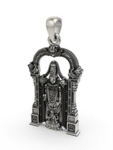 Tirupati Balaji and Goddess Lakshmi Sterling Silver Pendant