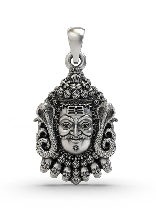 Mahakal Vintage Polish Sterling Silver Pendant