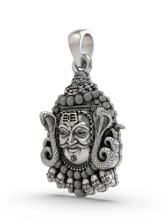 Mahakal Vintage Polish Sterling Silver Pendant