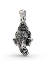 Lord Ganesha Face Sterling Silver Pendant