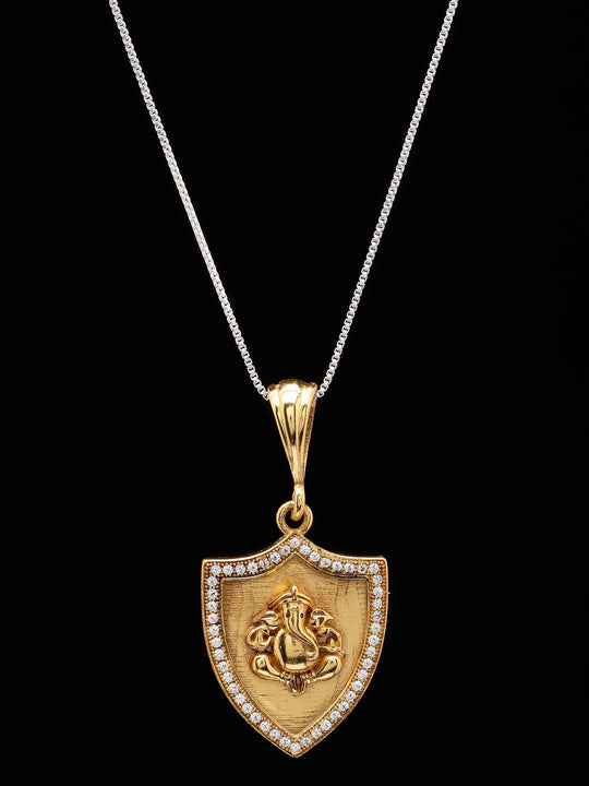 Lord Ganesha Devotional Brass Pendant