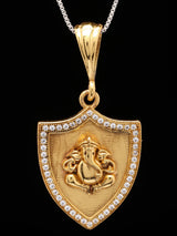 Lord Ganesha Devotional Brass Pendant