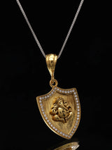 Lord Ganesha Devotional Brass Pendant