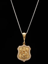 Chaturbhuja Lord Ganesha Brass Pendant