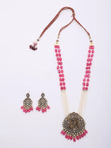 Ram Darbar Multi Strand Beaded Long Necklace Set