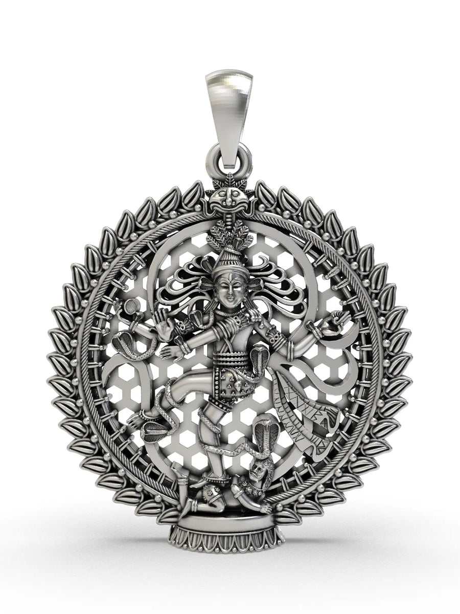 Nataraja Sterling Silver Pendant