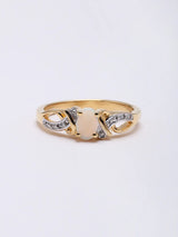 Oval Ethiopian Opal Sterling Silver Ring