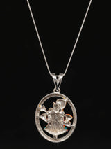 Meenakari Dwarkadhish Krishna Sterling Silver Pendant