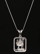 Meenakari Goddess Kali Sterling Silver Pendant