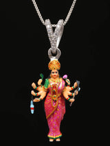 Mata Shadi Goddess Durga Sterling Silver Pendant