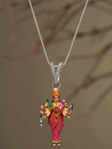Mata Shadi Goddess Durga Sterling Silver Pendant