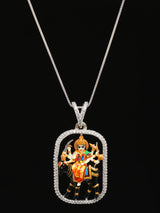 Meenakari Folk Goddess Meldi Sterling Silver Pendant