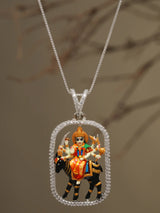 Meenakari Folk Goddess Meldi Sterling Silver Pendant