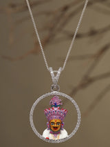 Hari Krishna Maharaj Sterling Silver Pendant