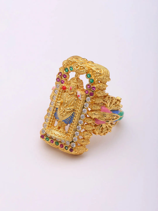Vishvarupa of Lord Vishnu Sterling Silver Ring