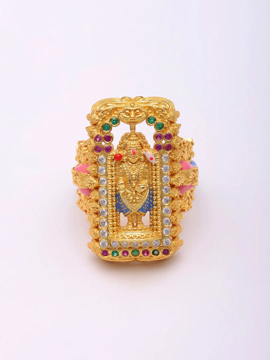 Vishvarupa of Lord Vishnu Sterling Silver Ring