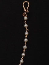 Kundan Studded Vilandi Nose Ring with Beaded Chain