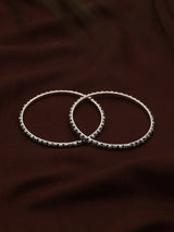 Sterling Silver Bangles Pair in Polished Finish