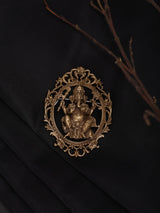 Chaturbhuja Lord Ganesha Brass Brooch