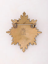 Chaturbhuja Lord Ganesha Brass Brooch