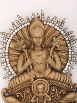Lord Surya Narayana Brass Brooch with Antique Finish