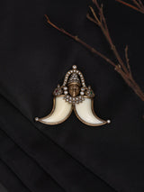 Lord Venkateshwara Tiger Nail Brass Brooch
