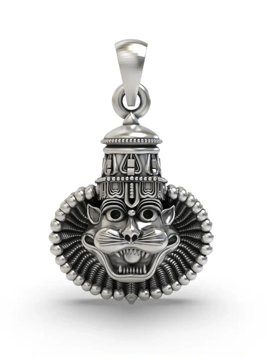 Narasimha Face Sterling Silver Pendant