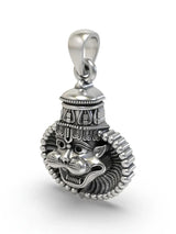 Narasimha Face Sterling Silver Pendant