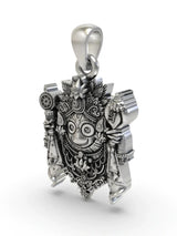 Lord Jagannath Sterling Silver Nose Pin