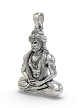 Muneshwara Swamy South Indian Deity Sterling Silver Pendant