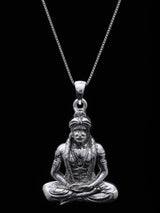 Muneshwara Swamy South Indian Deity Sterling Silver Pendant