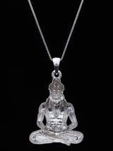 Muneshwara Swamy South Indian Deity Sterling Silver Pendant
