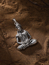 Muneshwara Swamy South Indian Deity Sterling Silver Pendant