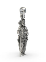 Lord Kartikeya God of Victory Sterling Silver Pendant